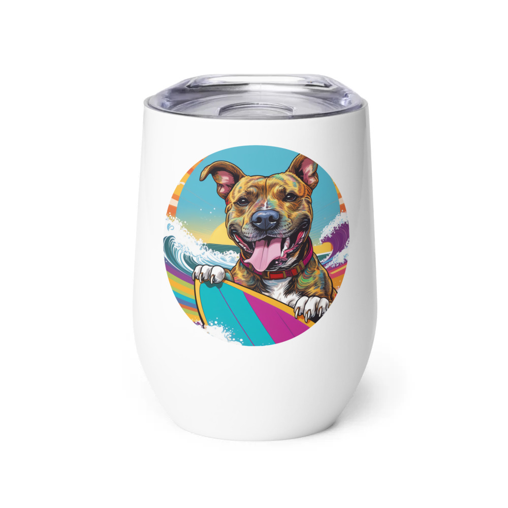 PugMug Custom Tony Hawk Wine Tumbler