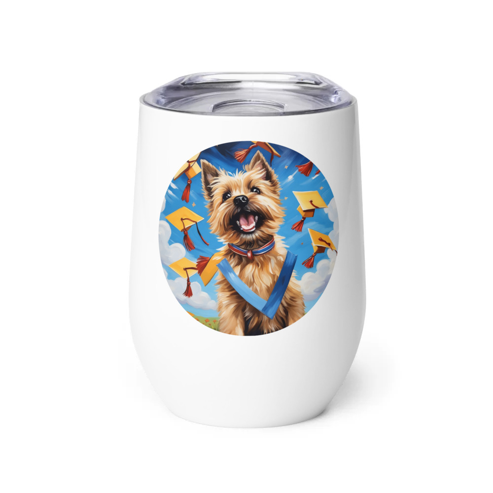 PugMug Custom Cairn Terrier Wine Tumbler