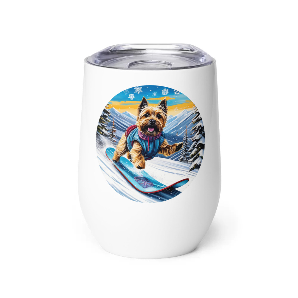 PugMug Custom Cairn Terrier Wine Tumbler