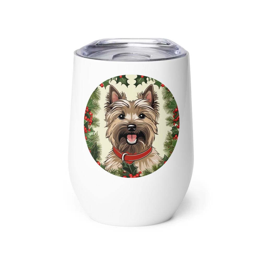 PugMug Custom Cairn Terrier Wine Tumbler