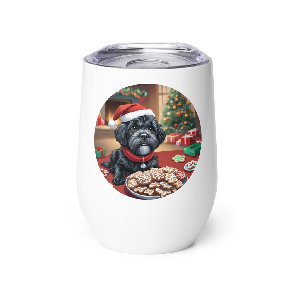 PugMug Custom Lily Wine Tumbler
