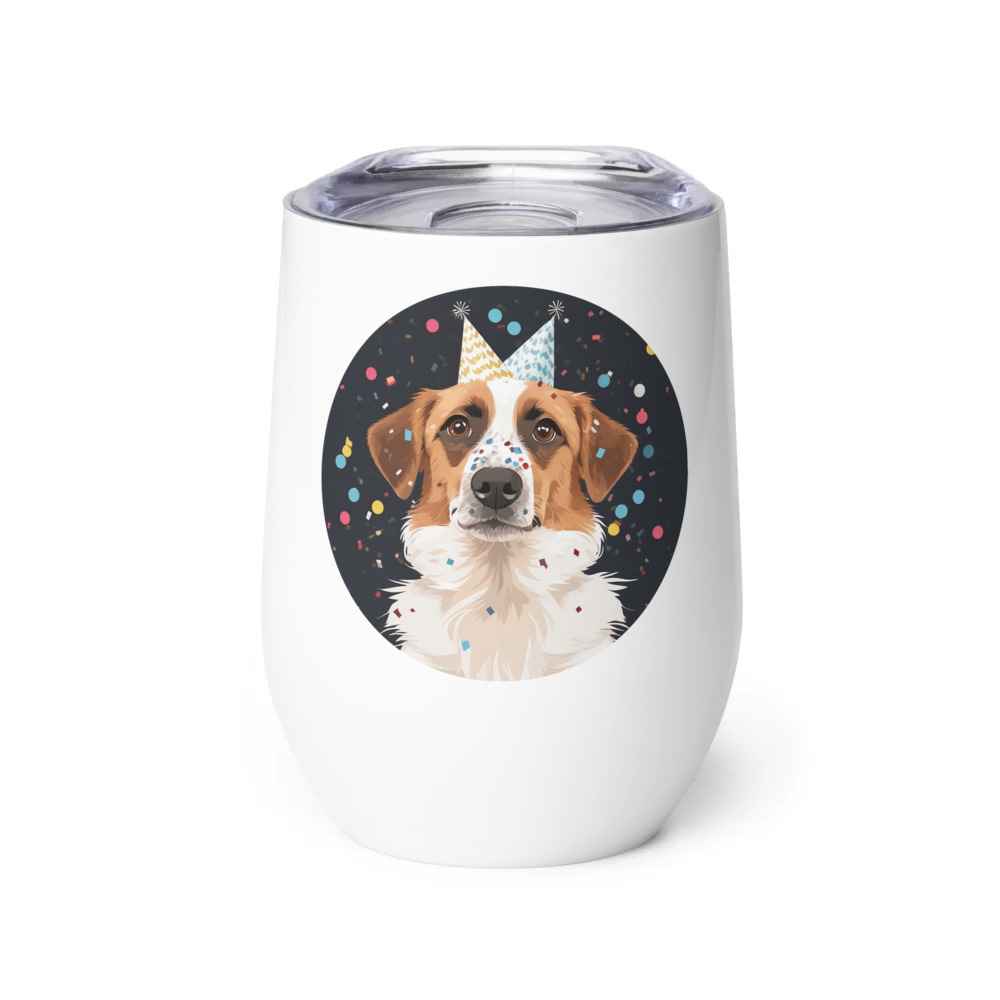 PugMug Custom Hazim Wine Tumbler