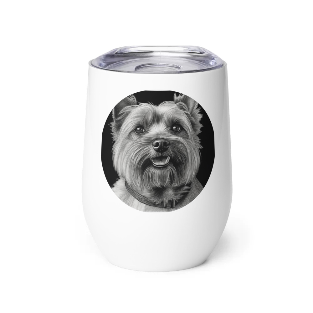 PugMug Custom Cairn Terrier Wine Tumbler