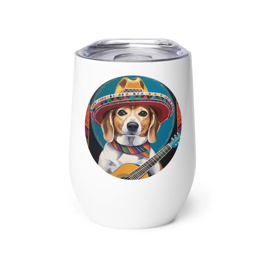 PugMug Custom Munchkin Wine Tumbler