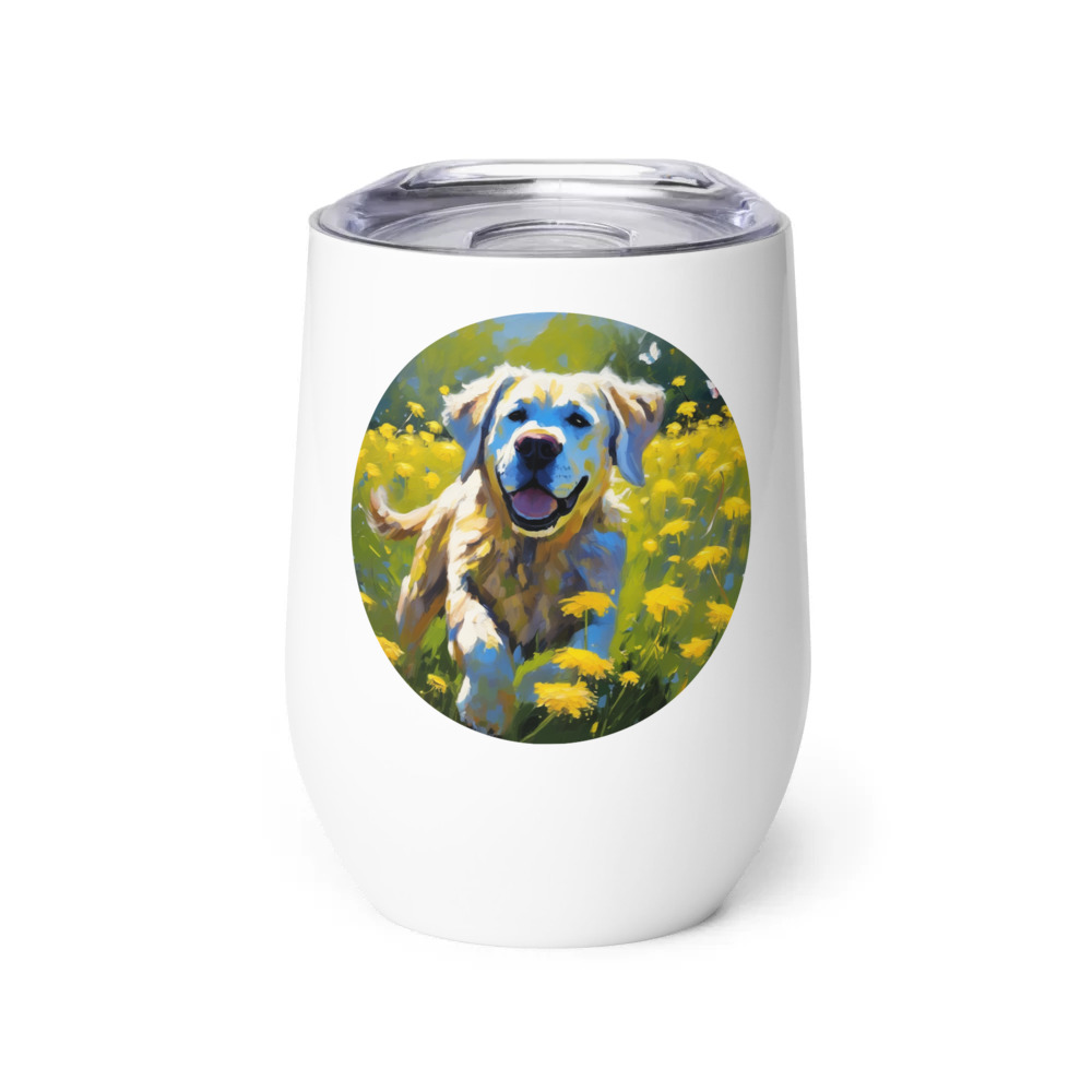 PugMug Custom Mastiff Wine Tumbler