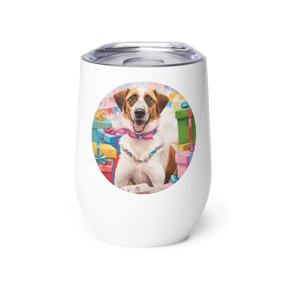 PugMug Custom Hazim Wine Tumbler