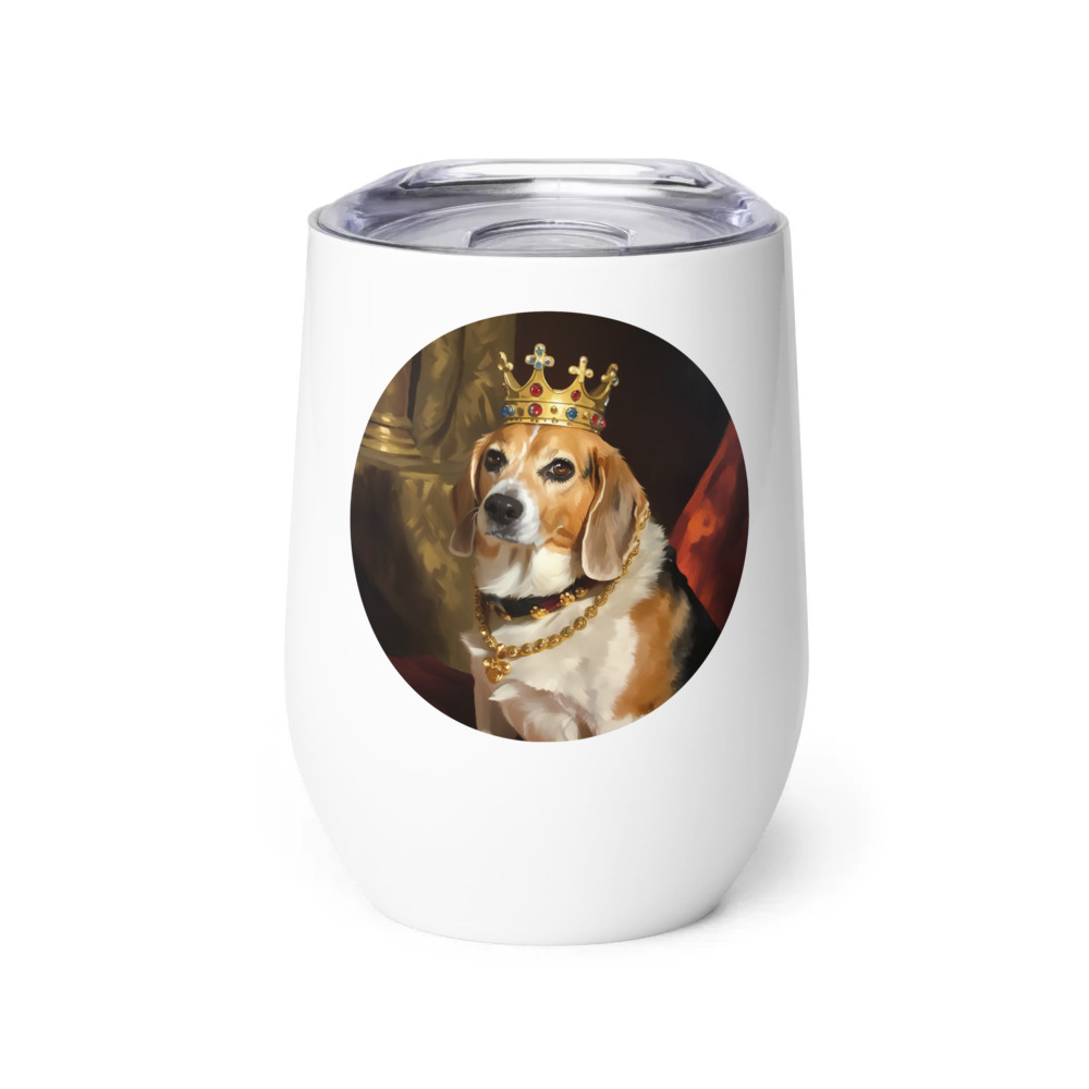 PugMug Custom Munchkin Wine Tumbler