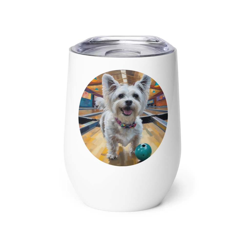 PugMug Custom Leo Wine Tumbler
