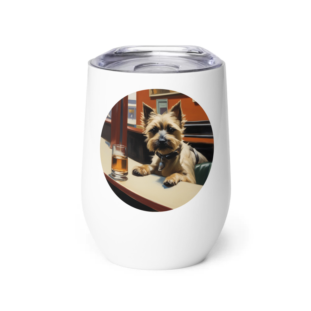 PugMug Custom Cairn Terrier Wine Tumbler