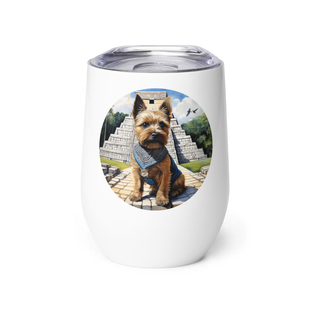 PugMug Custom Cairn Terrier Wine Tumbler