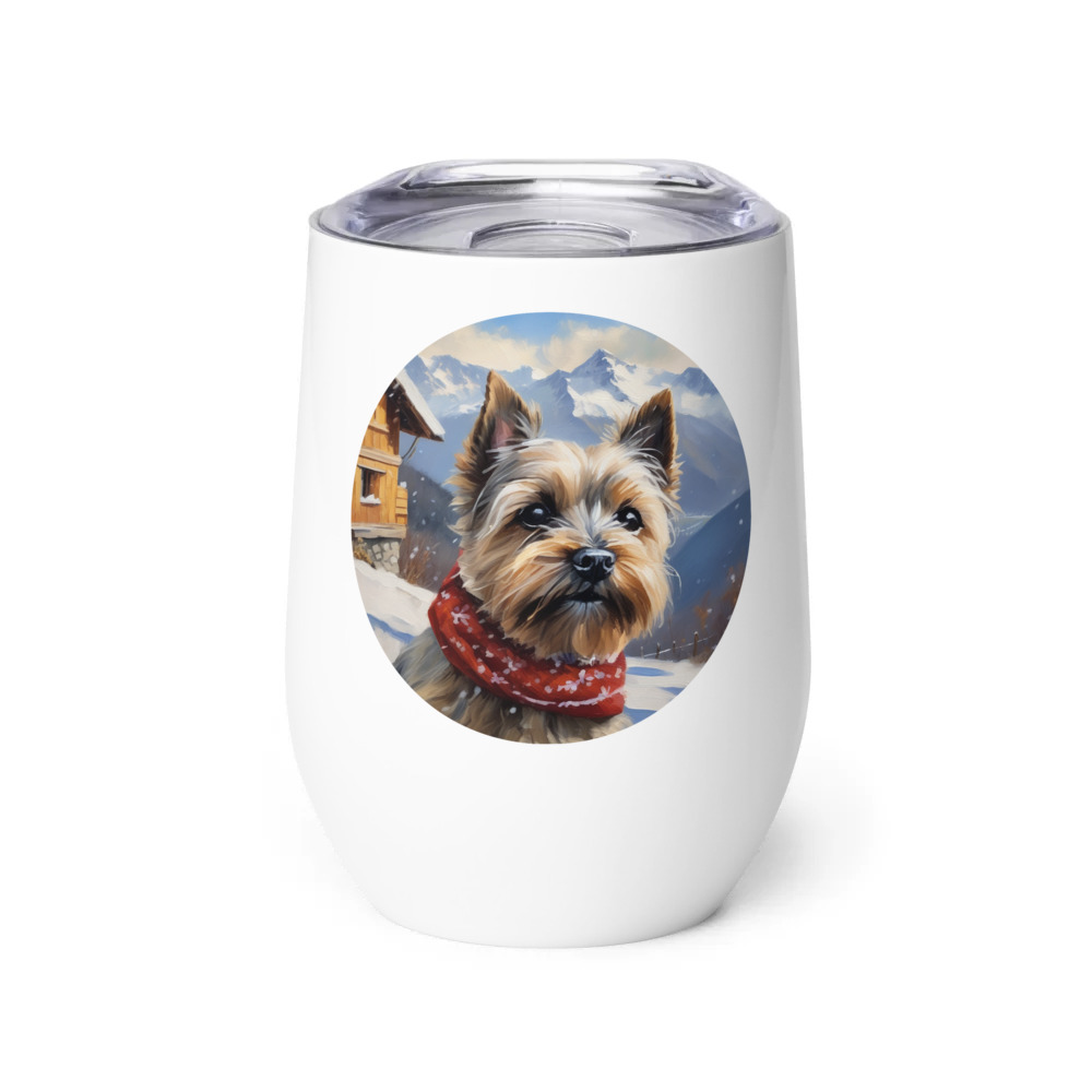 PugMug Custom Cairn Terrier Wine Tumbler