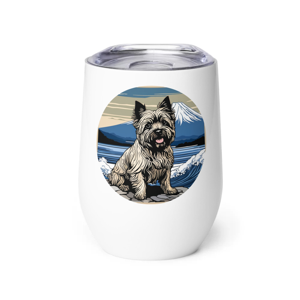 PugMug Custom Cairn Terrier Wine Tumbler