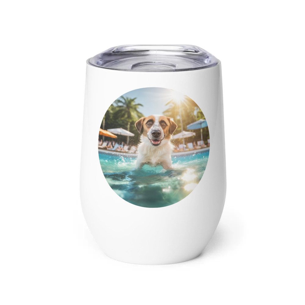PugMug Custom Hazim Wine Tumbler