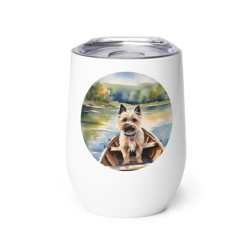 PugMug Custom Cairn Terrier Wine Tumbler