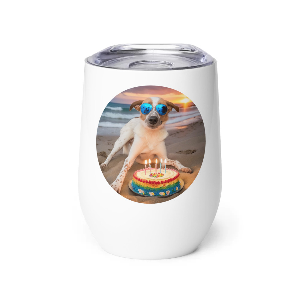 PugMug Custom Hazim Wine Tumbler