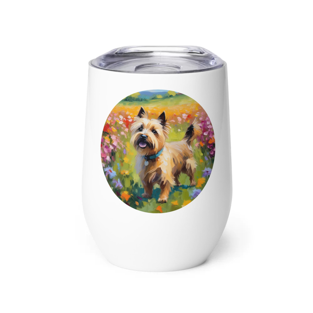 PugMug Custom Cairn Terrier Wine Tumbler