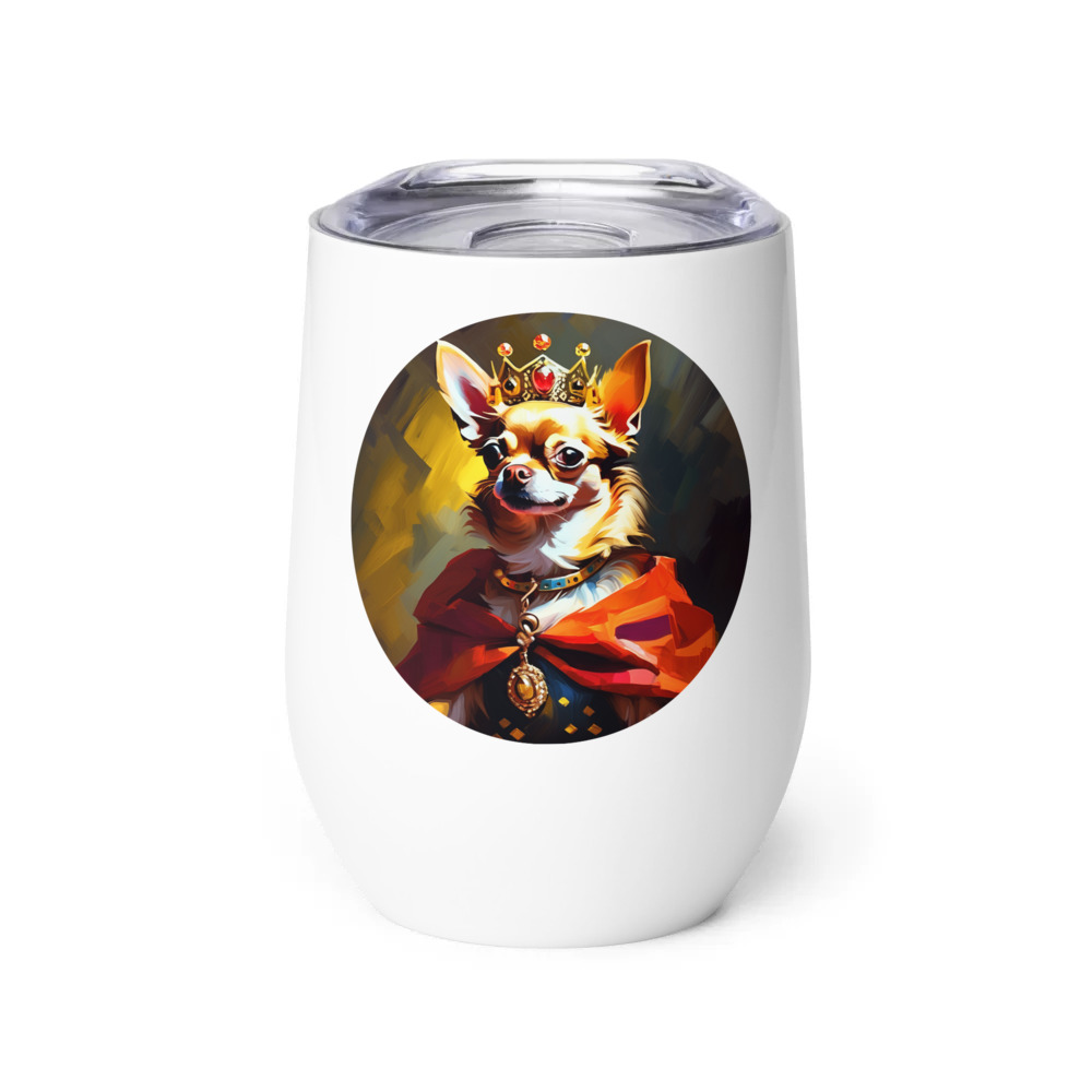 PugMug Custom Chihuahua Wine Tumbler