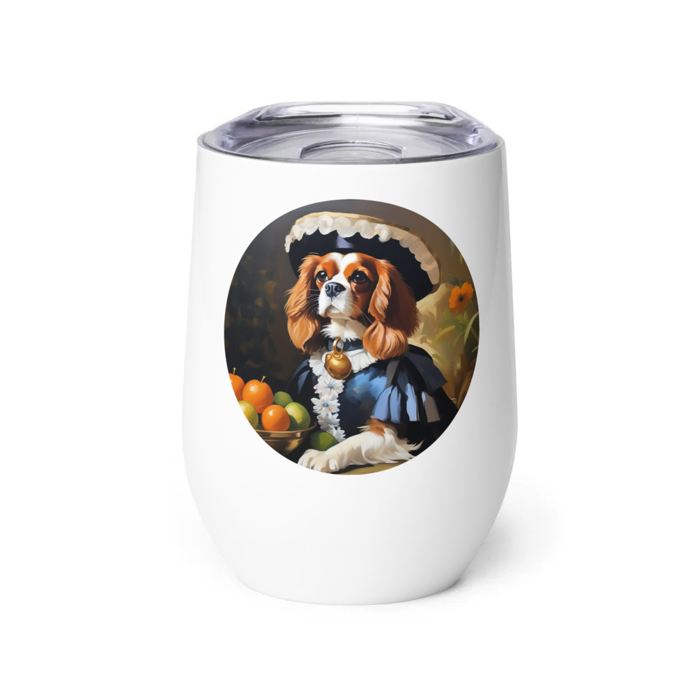 PugMug Custom Cavalier King Charles Spaniel Wine Tumbler