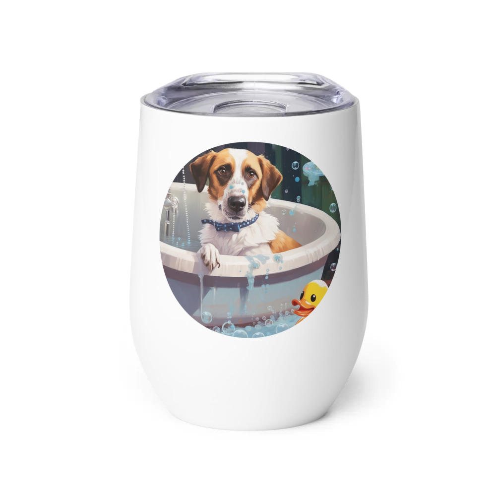 PugMug Custom Hazim Wine Tumbler