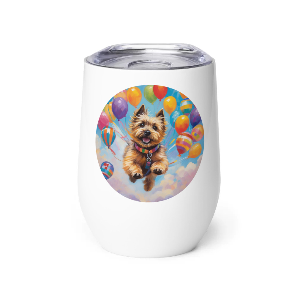 PugMug Custom Cairn Terrier Wine Tumbler