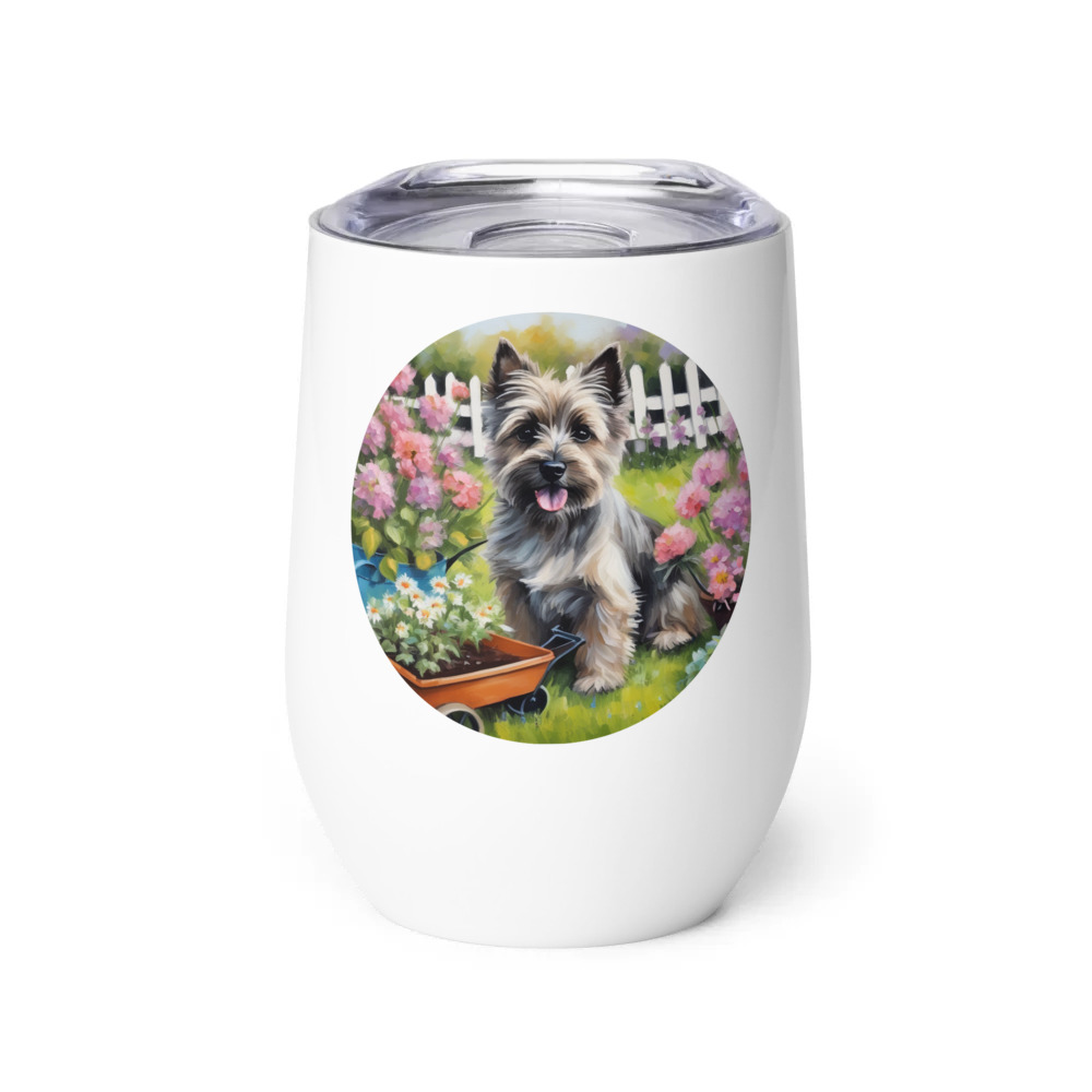 PugMug Custom Cairn Terrier Wine Tumbler