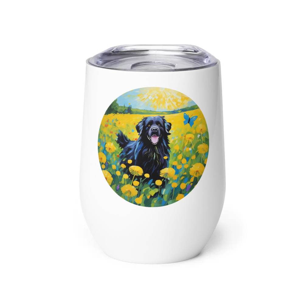 PugMug Custom Newfoundland Wine Tumbler