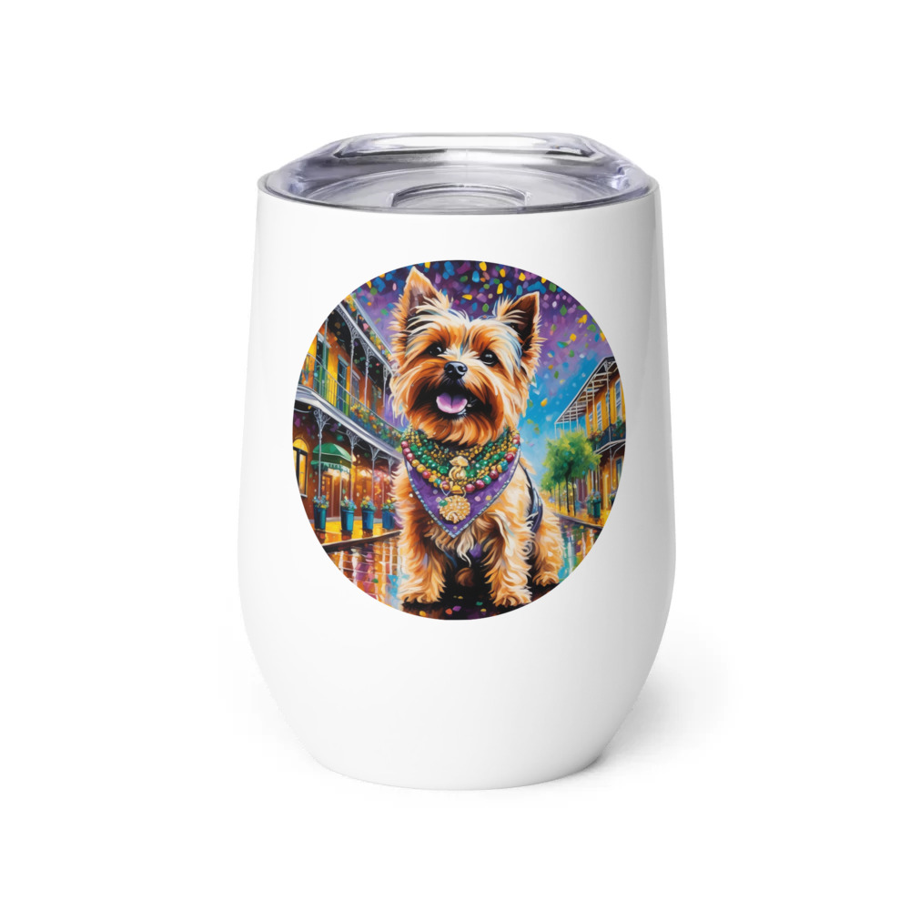PugMug Custom Cairn Terrier Wine Tumbler