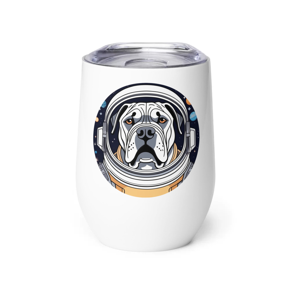 PugMug Custom Cane Corso Wine Tumbler