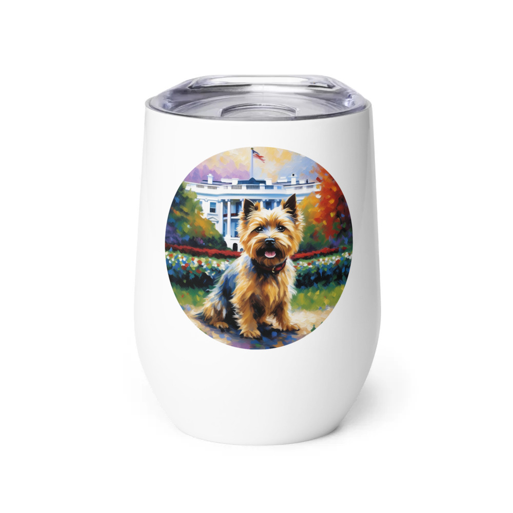 PugMug Custom Cairn Terrier Wine Tumbler