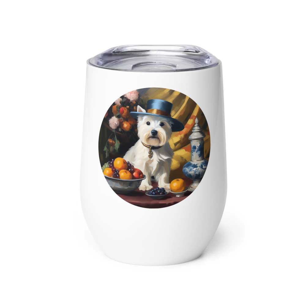 PugMug Custom West Highland White Terrier Wine Tumbler