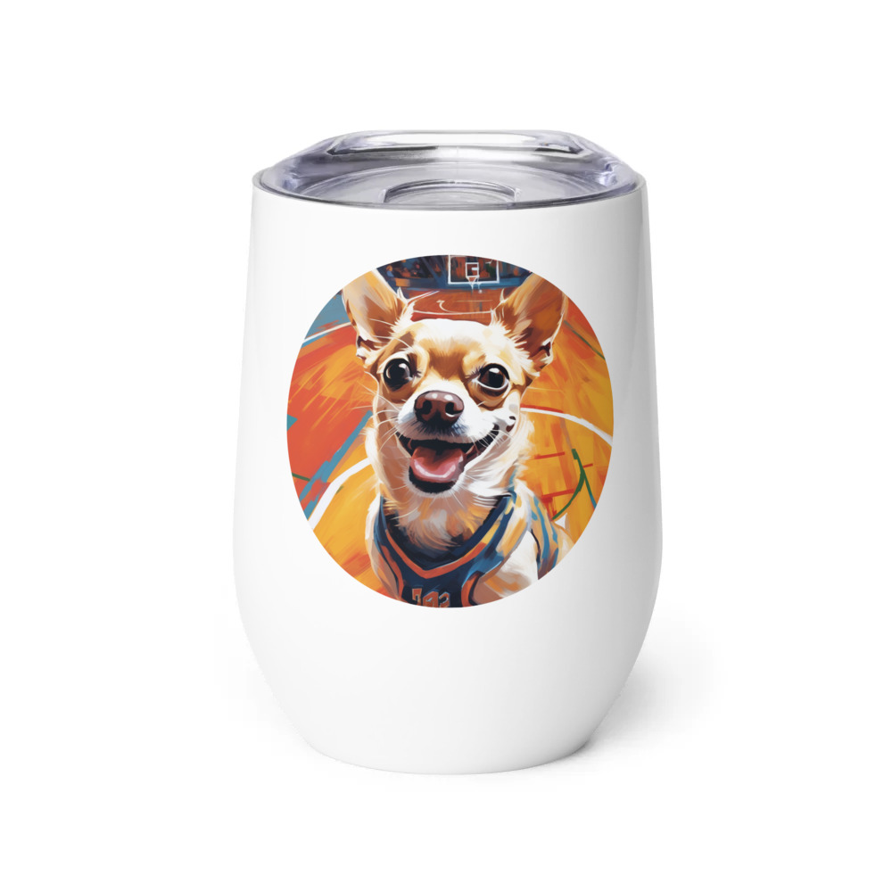 PugMug Custom Chihuahua Wine Tumbler