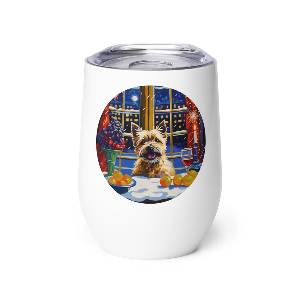 PugMug Custom Cairn Terrier Wine Tumbler