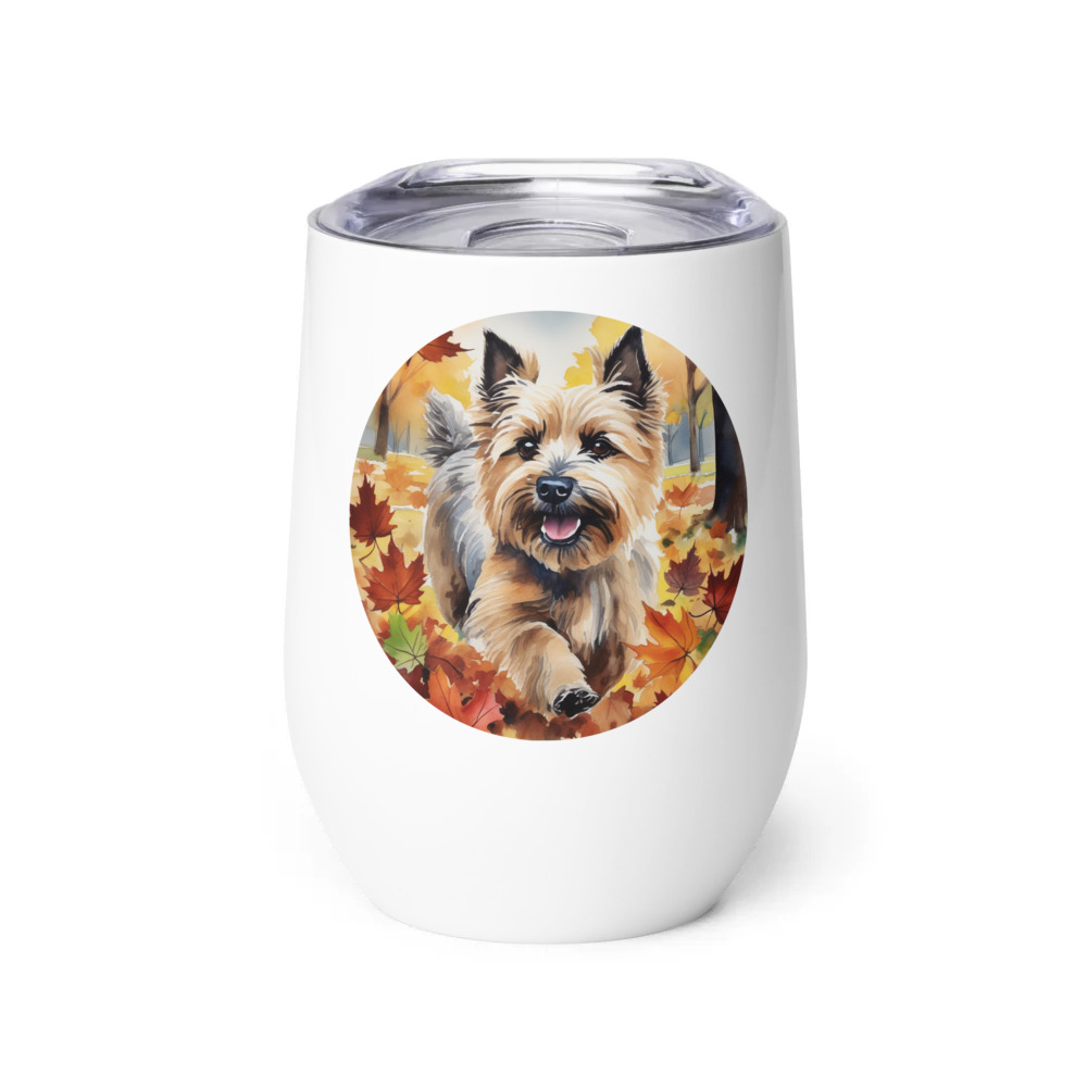 PugMug Custom Cairn Terrier Wine Tumbler