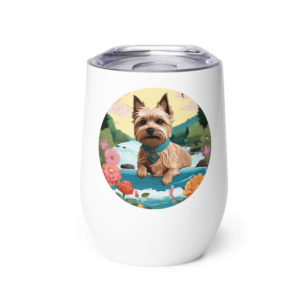 PugMug Custom Cairn Terrier Wine Tumbler