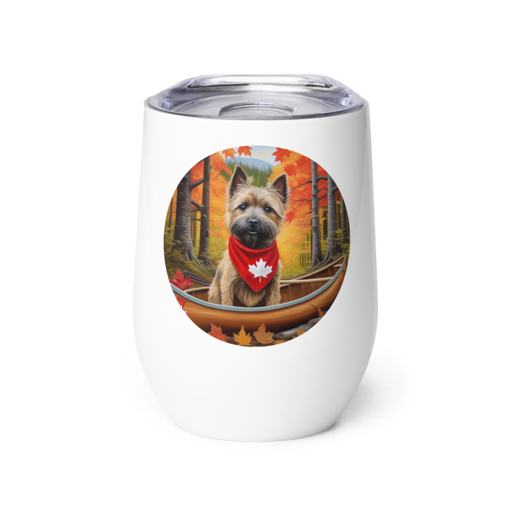 PugMug Custom Cairn Terrier Wine Tumbler