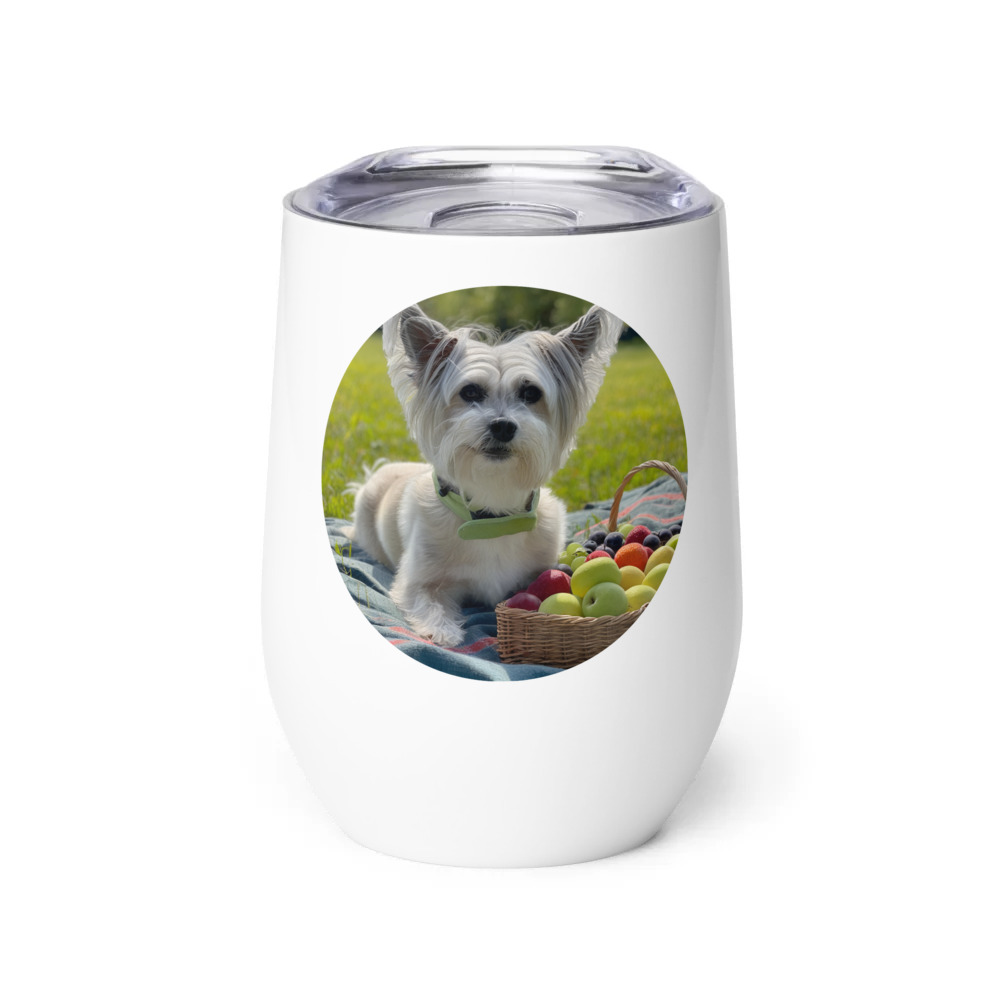 PugMug Custom Leo Wine Tumbler