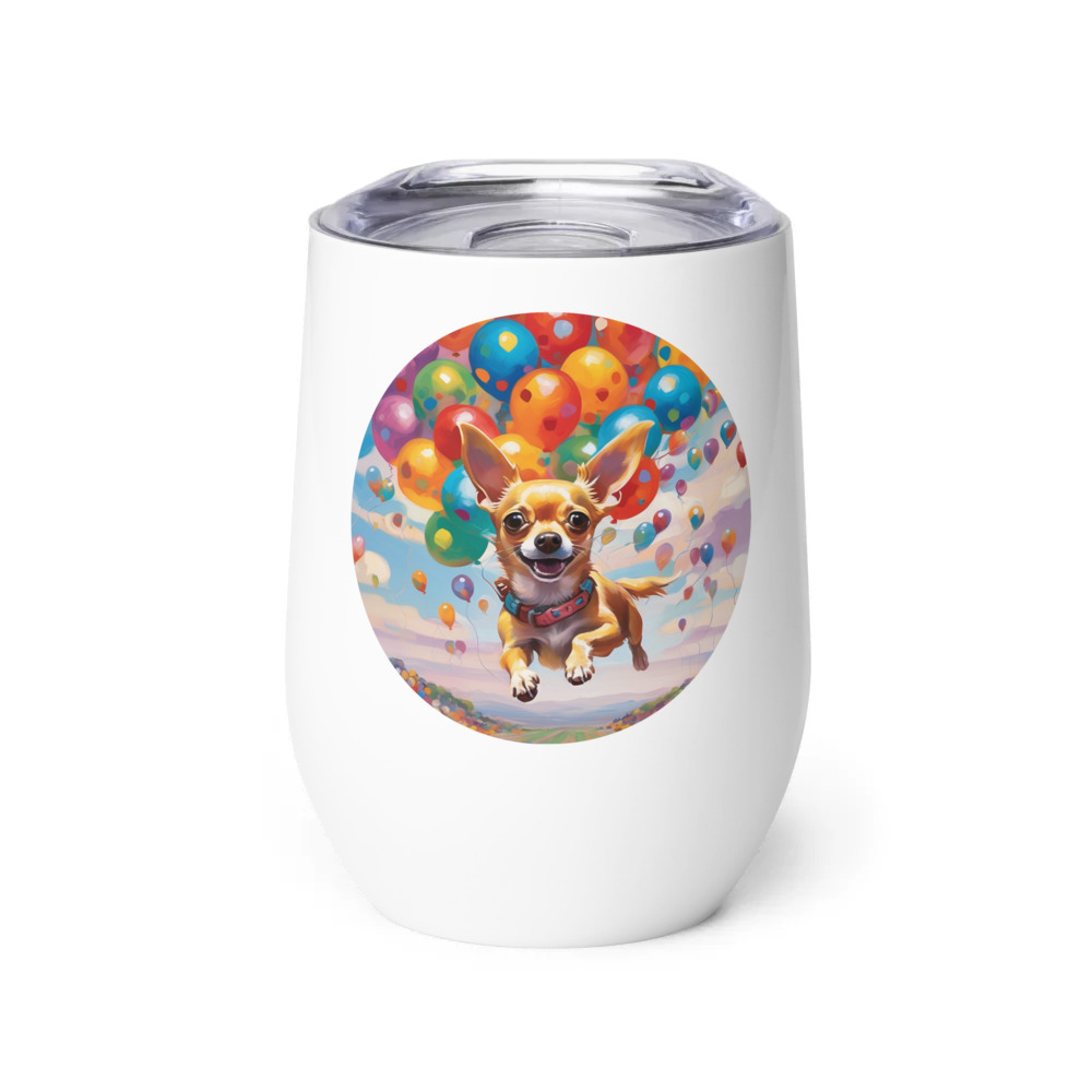 PugMug Custom Chihuahua Wine Tumbler