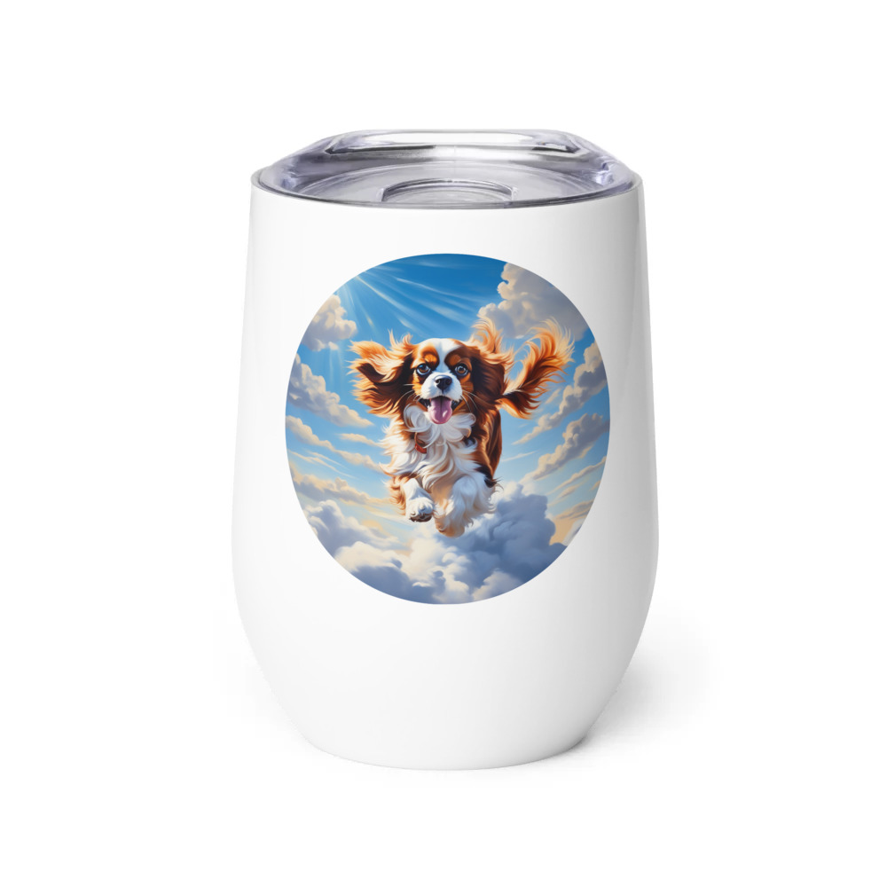 PugMug Custom Cavalier King Charles Spaniel Wine Tumbler