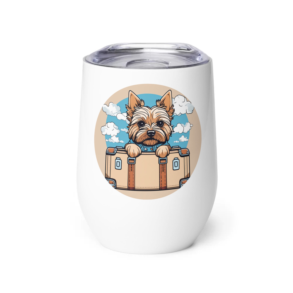 PugMug Custom Cairn Terrier Wine Tumbler