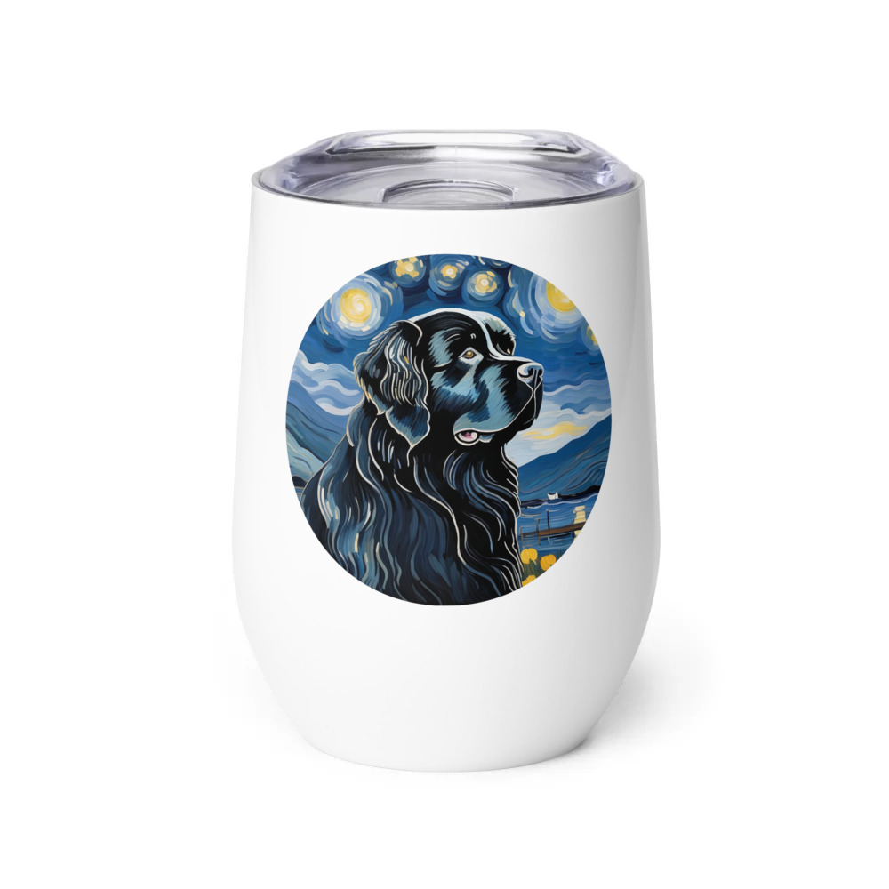 PugMug Custom Newfoundland Wine Tumbler