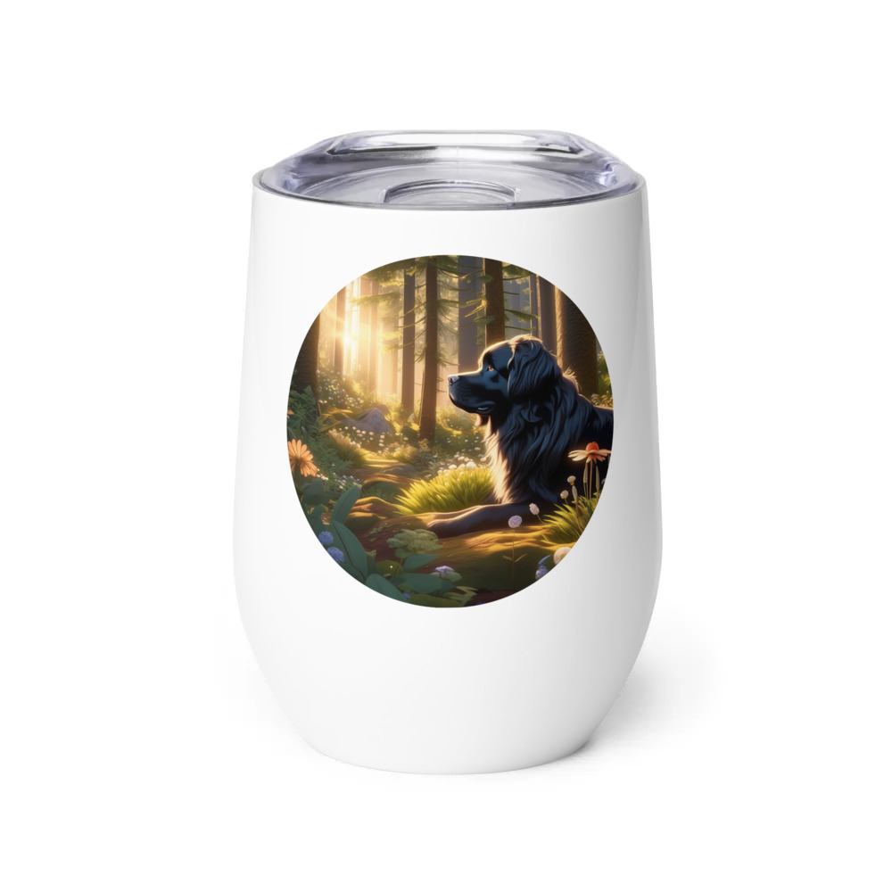 PugMug Custom Newfoundland Wine Tumbler