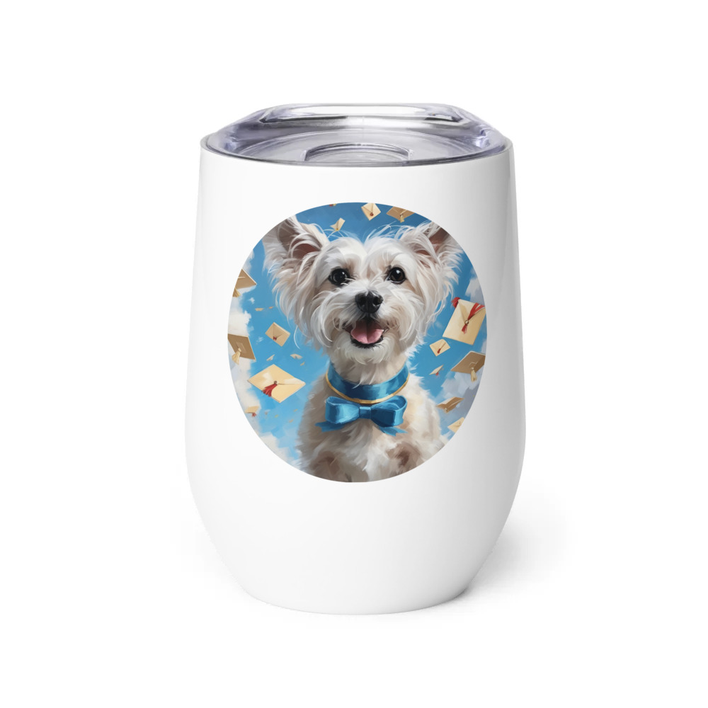 PugMug Custom Leo Wine Tumbler