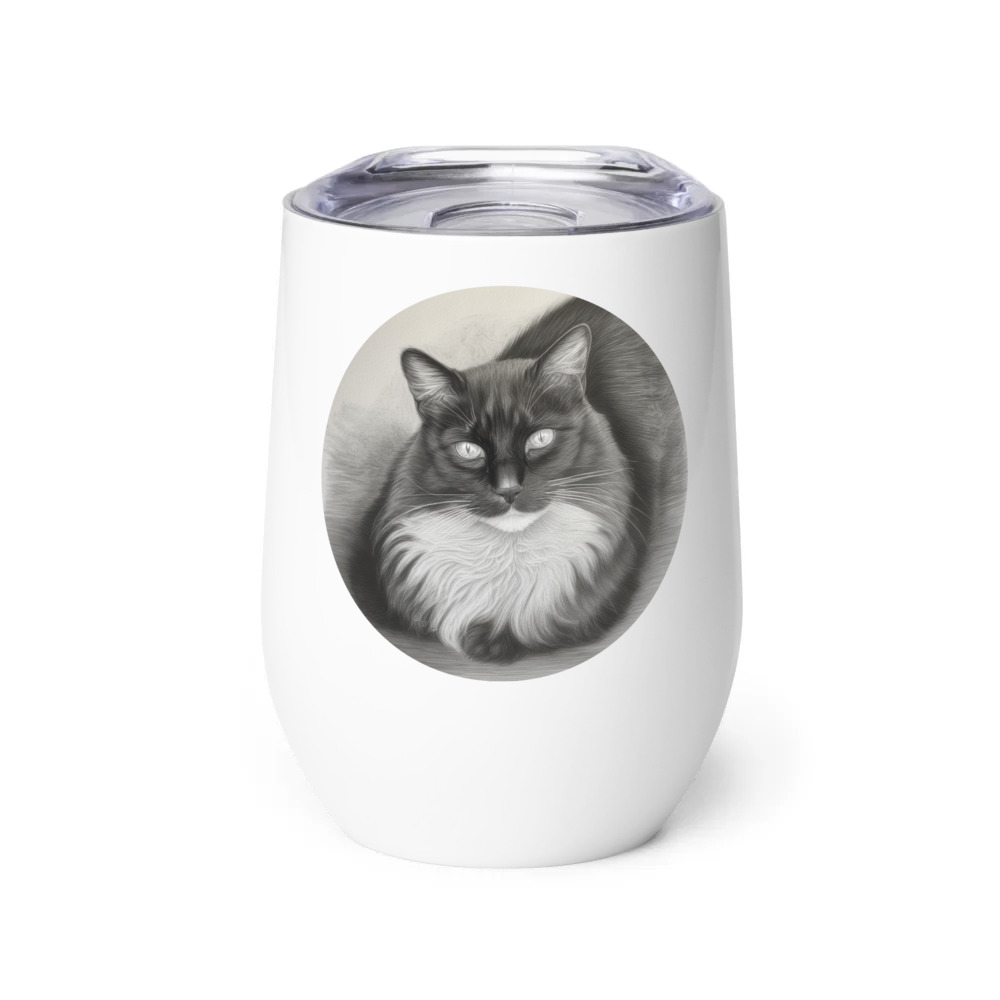PugMug Custom Peerie Wine Tumbler
