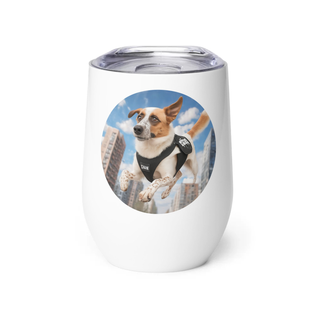 PugMug Custom Hazim Wine Tumbler