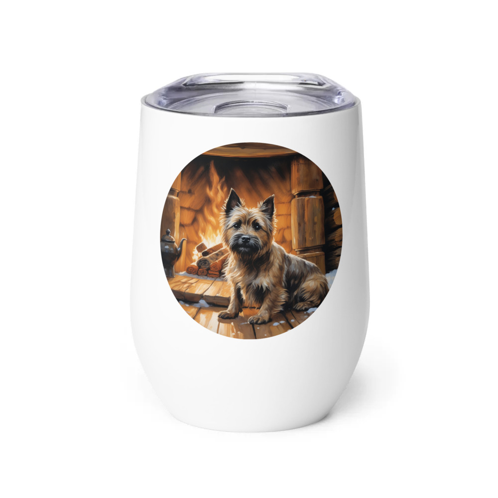 PugMug Custom Cairn Terrier Wine Tumbler