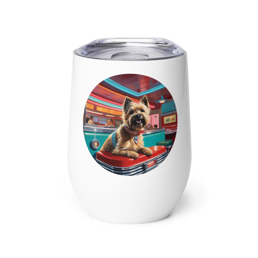 PugMug Custom Cairn Terrier Wine Tumbler