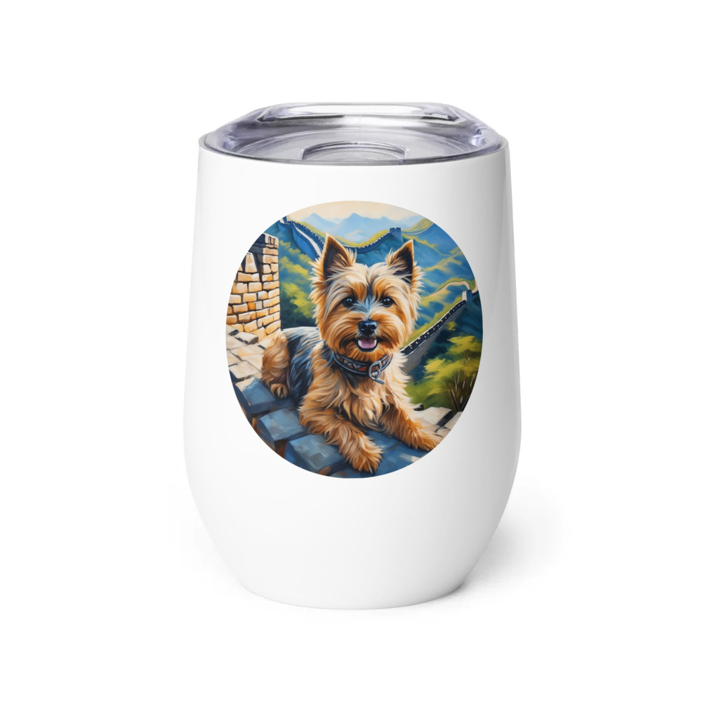 PugMug Custom Cairn Terrier Wine Tumbler