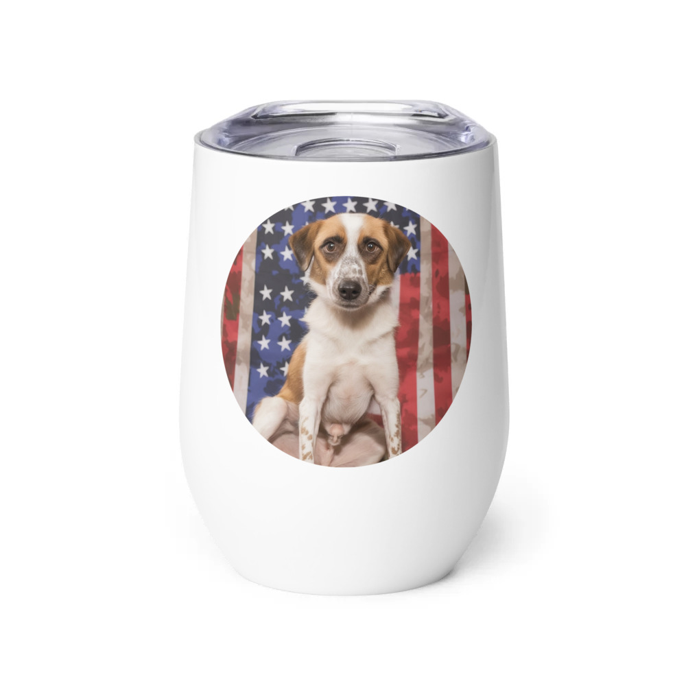 PugMug Custom Hazim Wine Tumbler