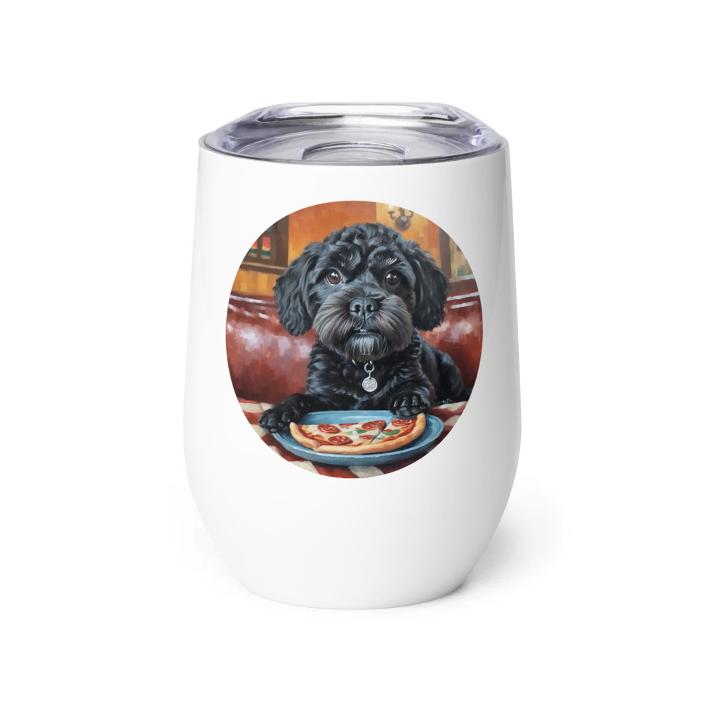 PugMug Custom Lily Wine Tumbler