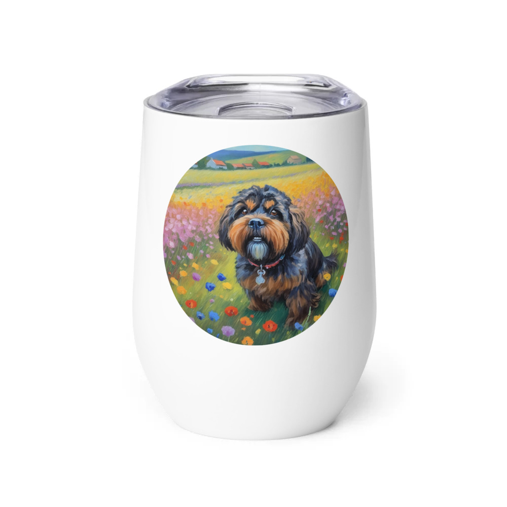 PugMug Custom Lily Wine Tumbler
